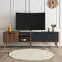 Hanah Home Soporte de TV Nogal y Antracita